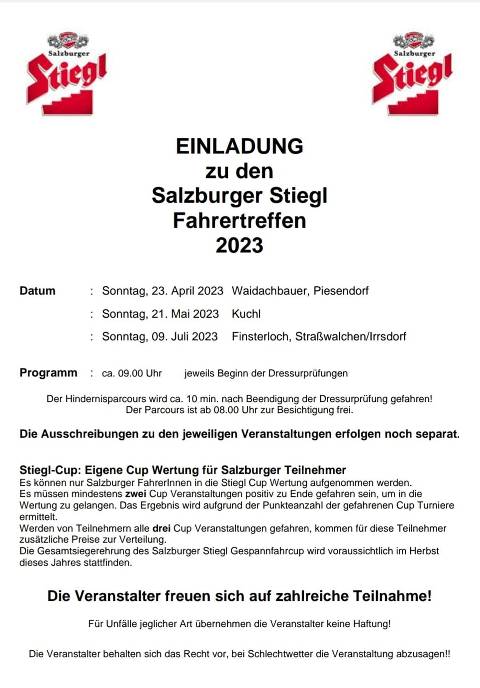 Mehr zu: Salzburger Stiegl Fahrertreffen 2023